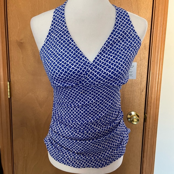 L.L. Bean Swim Nwt Ll Bean V Neck Halter Tankini Poshmark